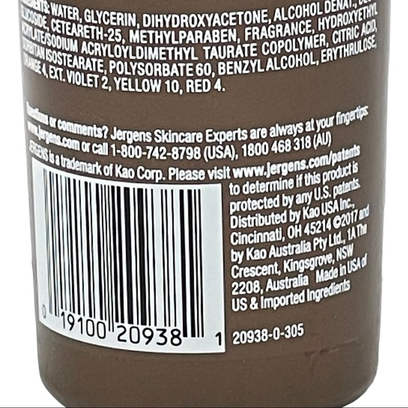 3 Pack Jergens Natural Glow Deep Bronze Instant Sun Sunless Tanning Mousse 6 oz - Picture 4 of 6